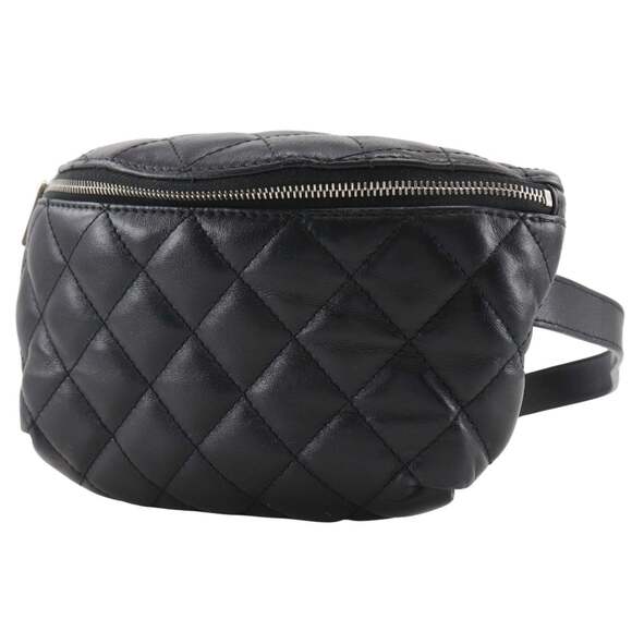 CHANEL Black Lambskin Leather Fanny Pack - Picture 2 of 16
